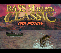 Bass Masters Classic - Pro Edition Title Screen